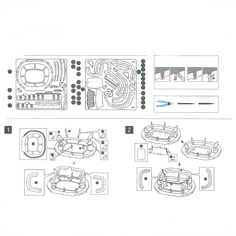 mon puzzle 3d  Puzzle 3D Métal Foot – Stade Collector