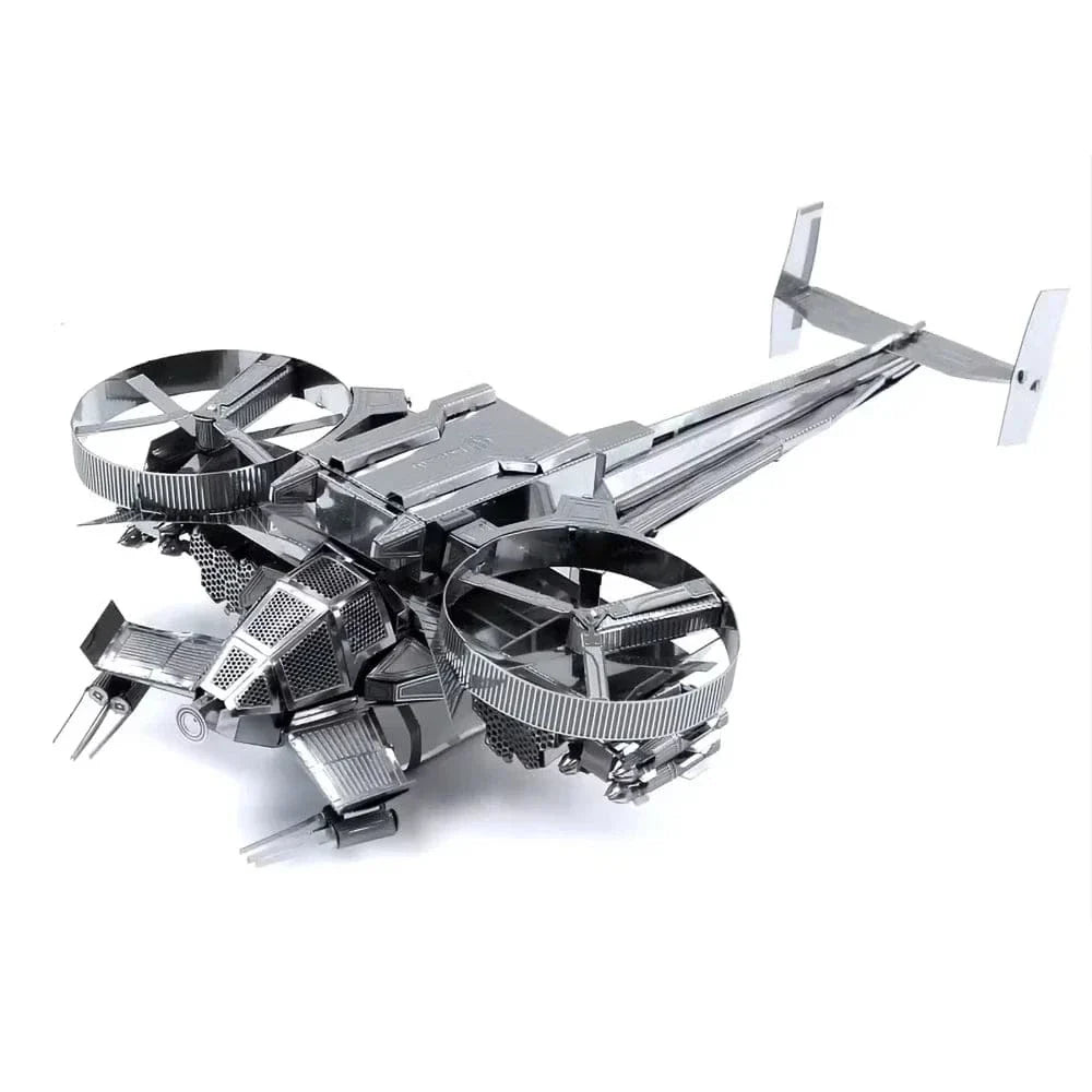 mon puzzle 3d  Argent Puzzle 3D Métal – Gunship Scorpion Futuriste