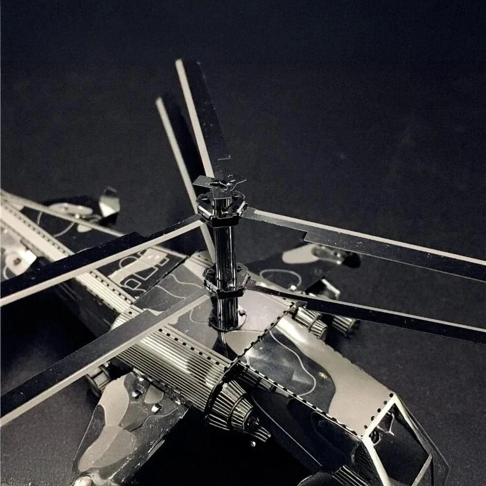 mon puzzle 3d  Puzzle 3D Métal – Hélicoptère Apache de Combat