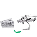 mon puzzle 3d  Puzzle 3D Métal – Hélicoptère d’Assaut Tactique