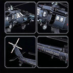mon puzzle 3d  Puzzle 3D mètal Hélicoptère militaire - Black Hawk