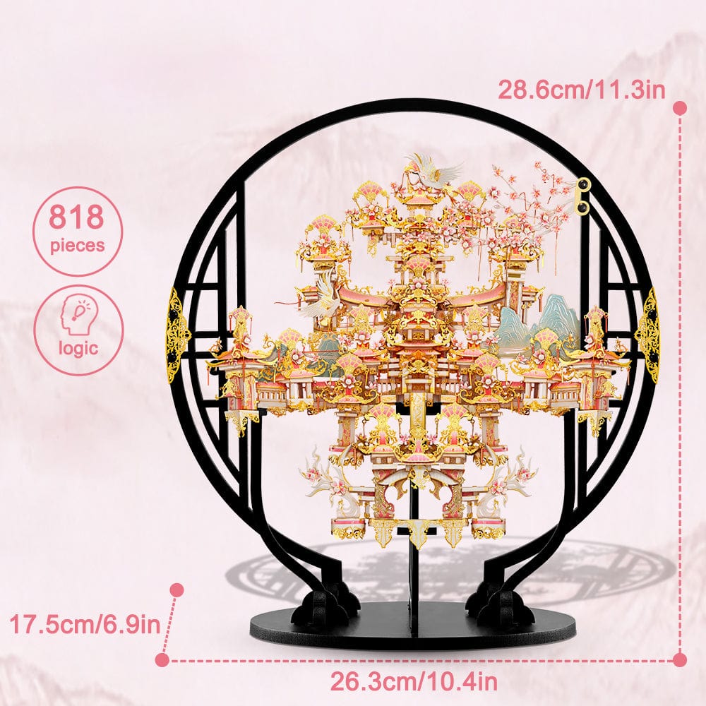 mon puzzle 3d  Puzzle 3D Métal Jardin Fleurs de Pêcher