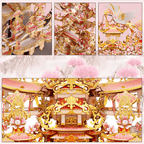 mon puzzle 3d  Puzzle 3D Métal Jardin Fleurs de Pêcher