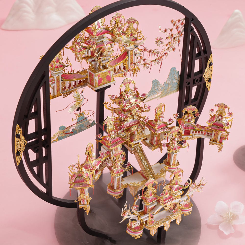 mon puzzle 3d  Puzzle 3D Métal Jardin Fleurs de Pêcher