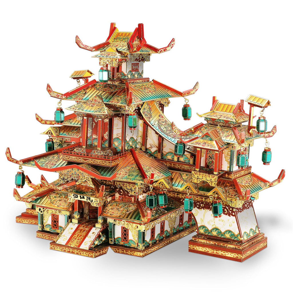 mon puzzle 3d  Puzzle 3D Métal Jardin Rouge Chinois