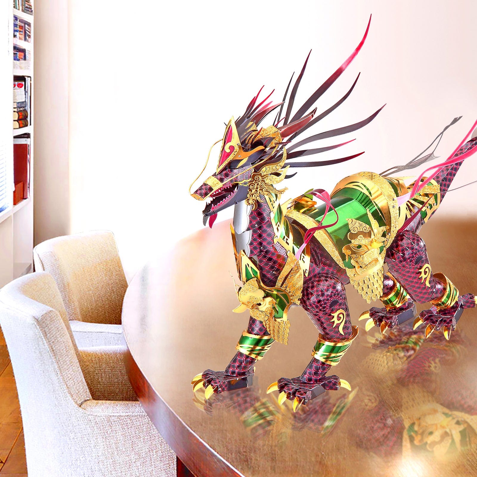 mon puzzle 3d  Puzzle 3D Métal Kirin Doré