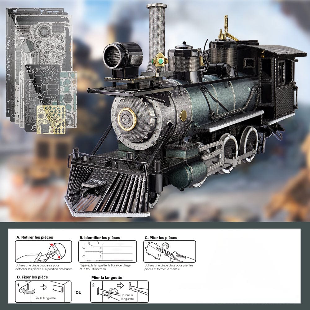 mon puzzle 3d  Puzzle 3D Métal Locomotive Mogul