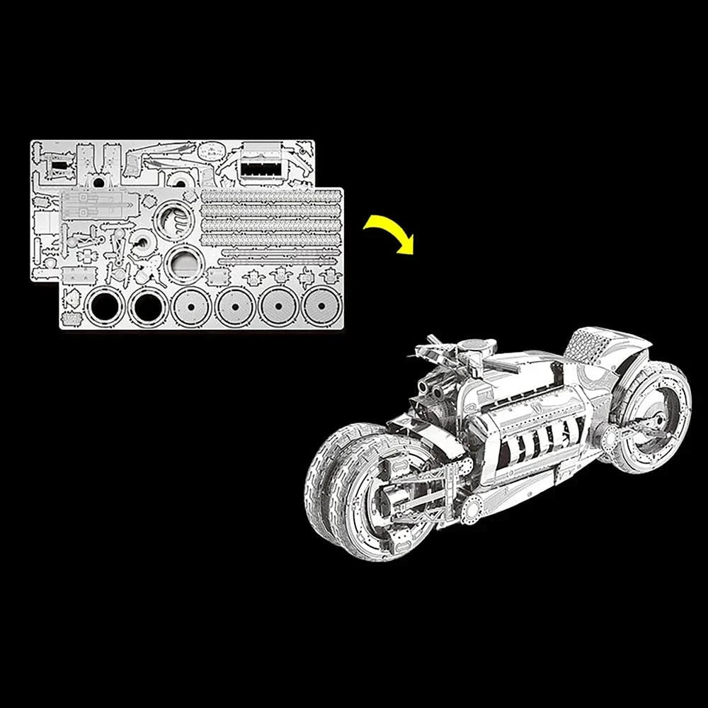 mon puzzle 3d  Puzzle 3D Métal – Moto Futuriste Double Roues
