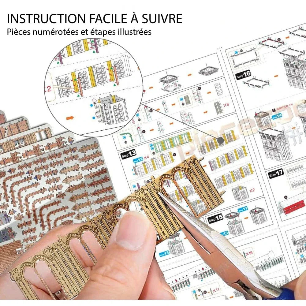 mon puzzle 3d  Puzzle 3D Métal Notre-Dame de Paris Premium