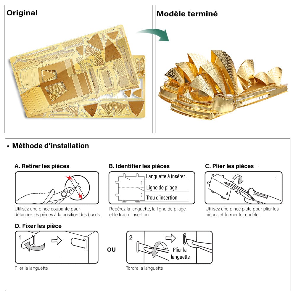mon puzzle 3d  Puzzle 3D Métal Opéra de Londres