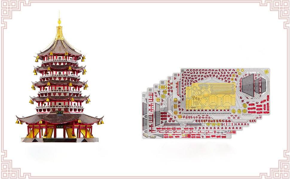 mon puzzle 3d  Puzzle 3D Métal Temple Pagode