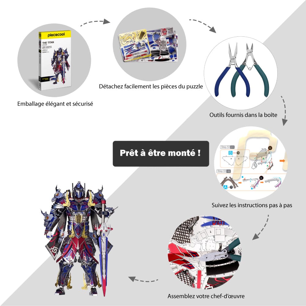 mon puzzle 3d  Puzzle 3D Métal Titan Robot