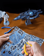 mon puzzle 3d  Puzzle 3D Métal Vaisseau Spatial Bleu