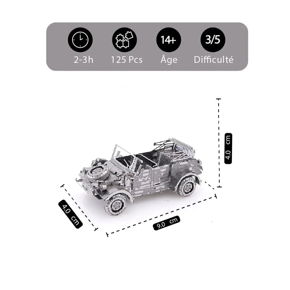 mon puzzle 3d  Puzzle 3D métal Voiture Jeep Militaire