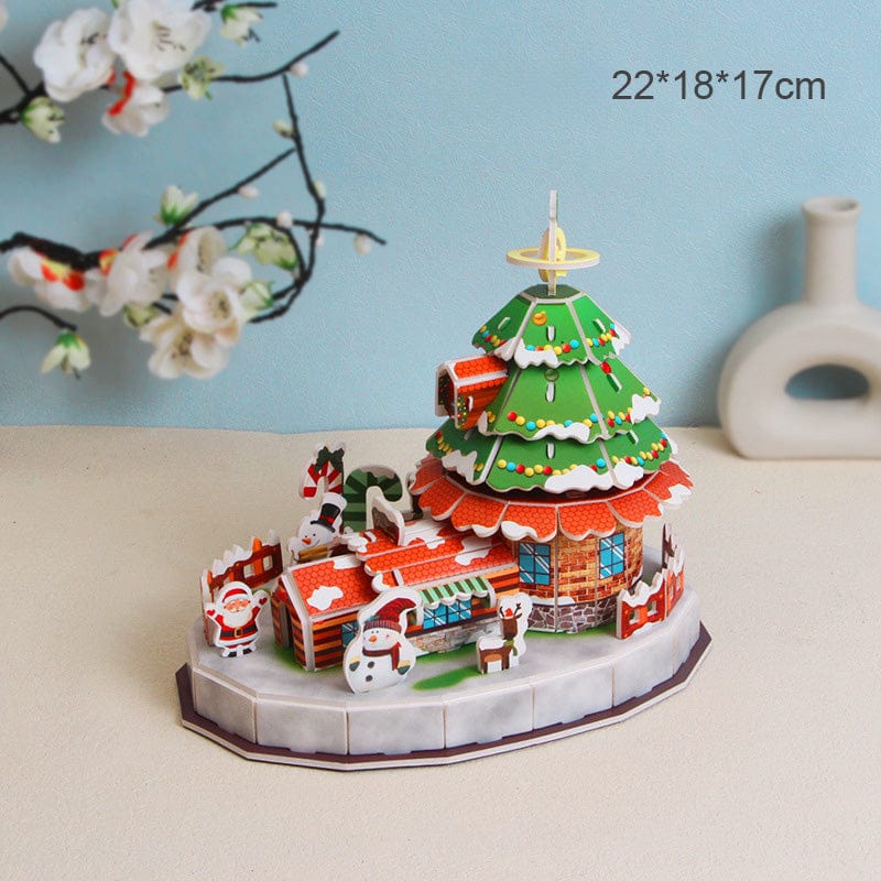 mon puzzle 3d  Puzzle 3D Train de Noël