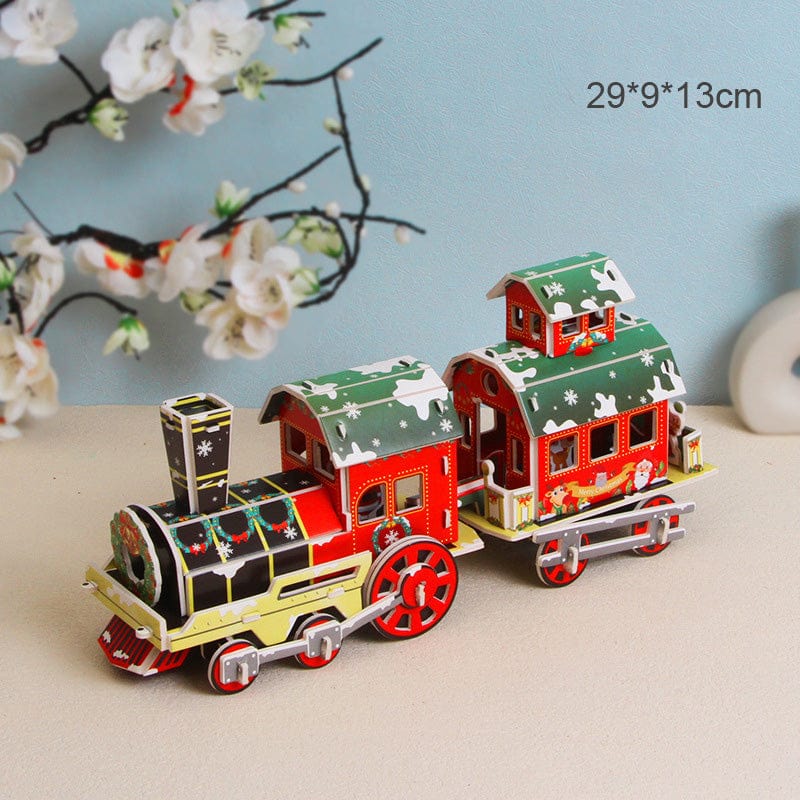 mon puzzle 3d  Puzzle 3D Train de Noël